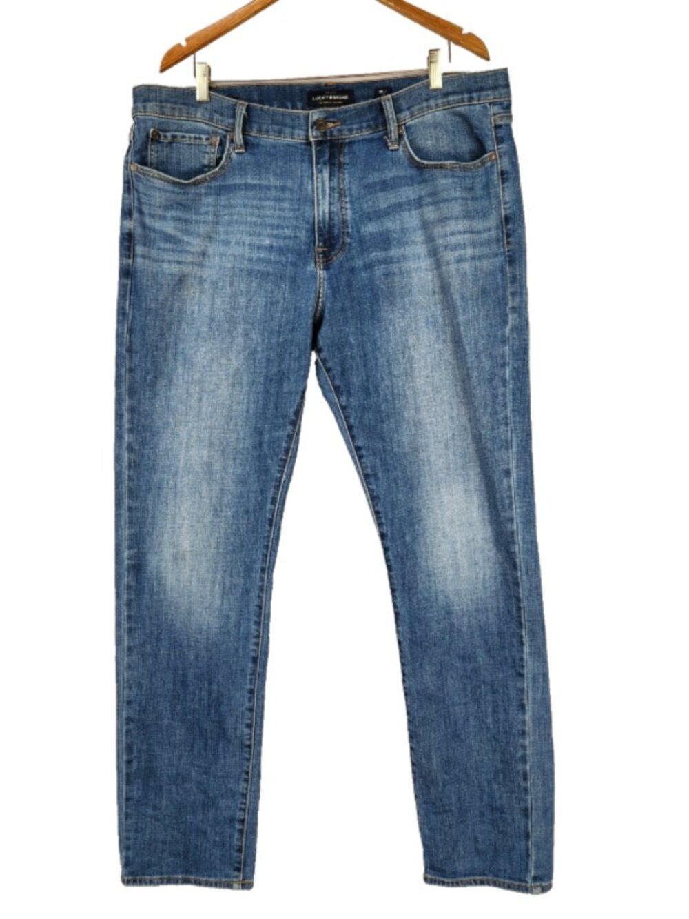 Lucky Brand 410 Athletic Slim Men's Denim Jeans 38/34 Blue Preppy Western